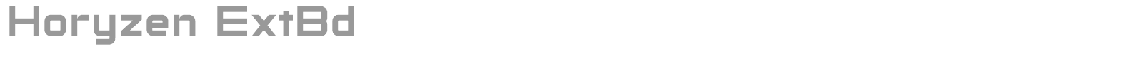 Horyzen font preview
